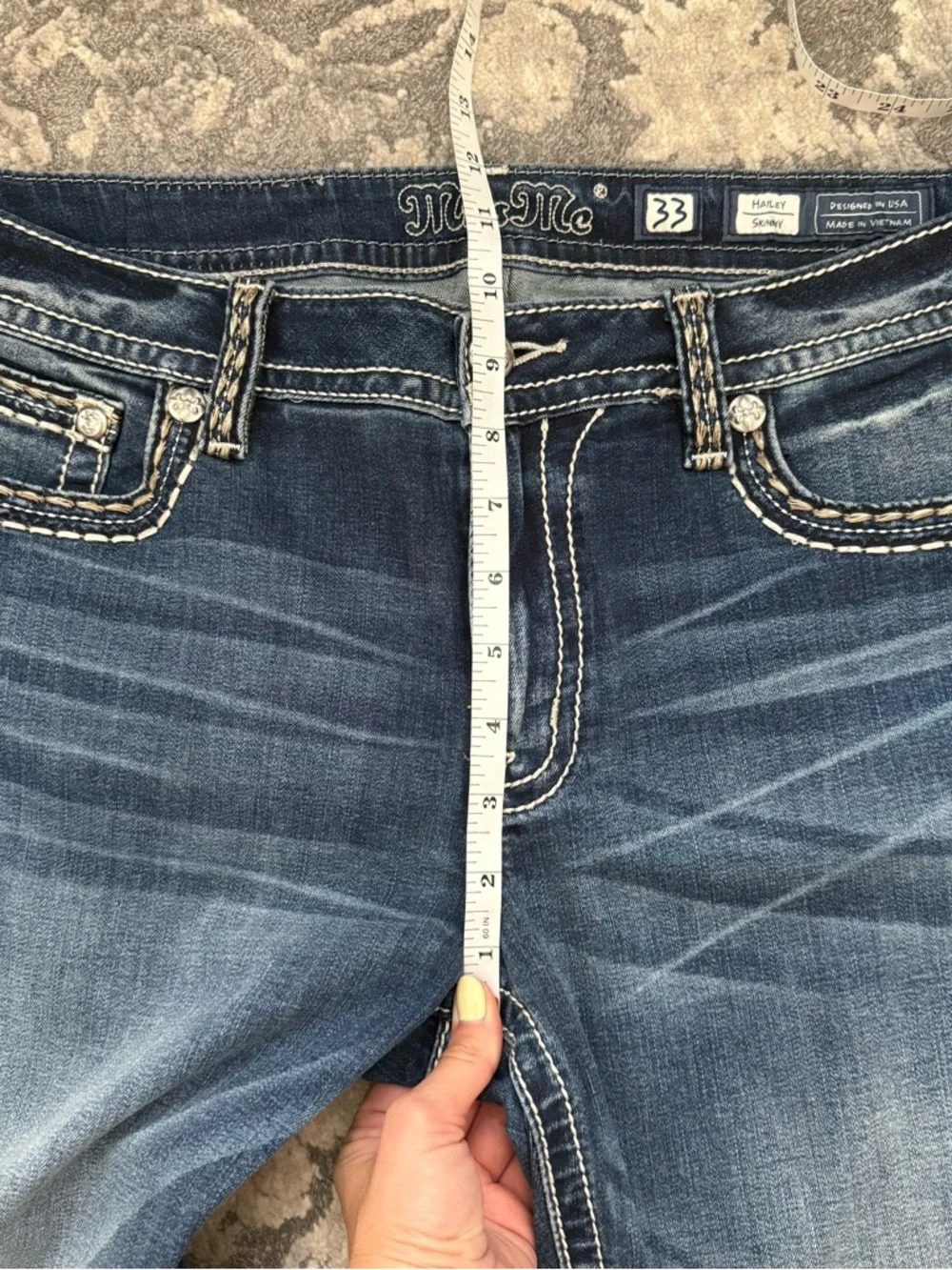 Miss Me Hailey Skinny Jeans Size 33 Style M5012S50 - Picture 9 of 10
